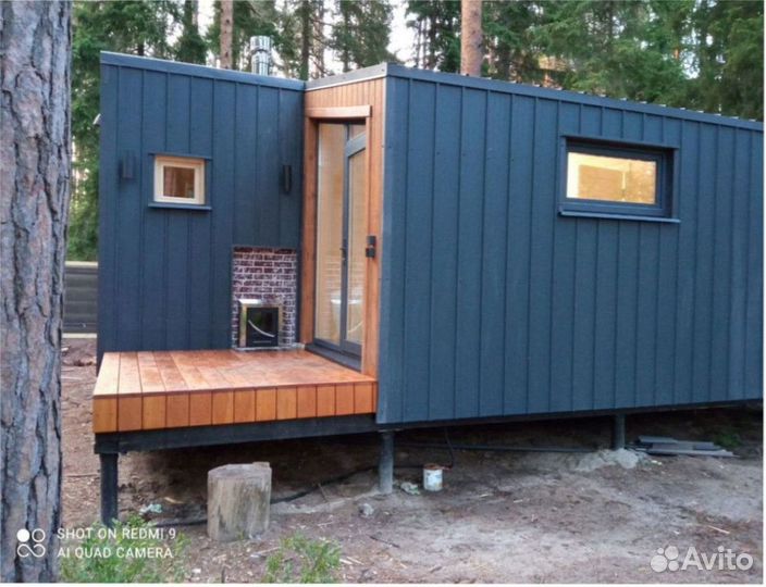 Каркасный теплый дом с доставкой 40 м кв, арт. вс-6510