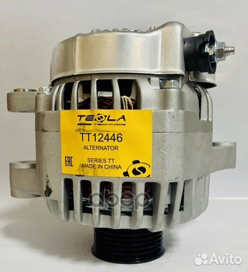 Генератор Toyota yaris 90A; 6-Groove Pulley Tesla