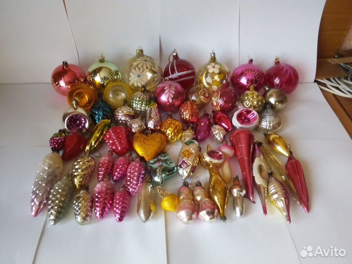 Ёлочные игрушки СССР одним лотом 8