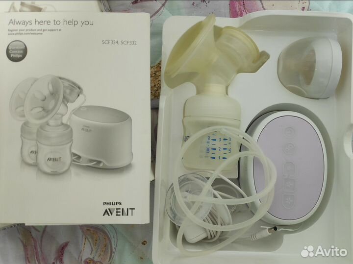 Молокоотсос avent электрический