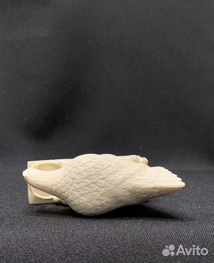 Нэцке.Окимоно Курица с цыплятами. Бивень мамонта