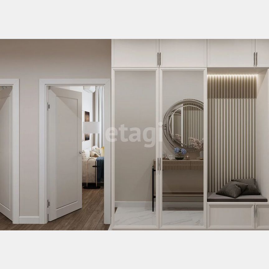 2-к. квартира, 53,1 м², 8/21 эт.