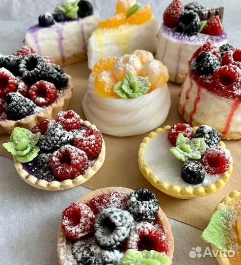 Пирожные из мыла ручной работы