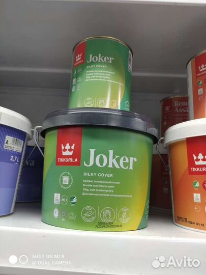 Краска интерьерная моющаяся Joker Джокер tikkurila