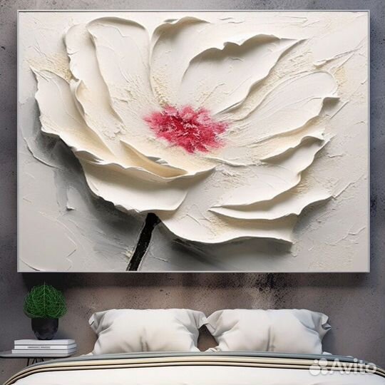 Текстурная картина манящий цветок Искусство цветов