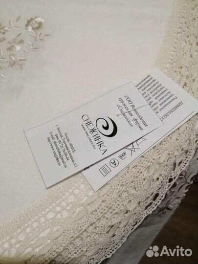 Скатерть с салфетками лен