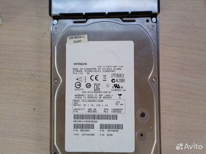 Жёсткий диск hitachi 300 GB