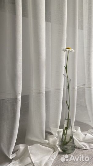 Шторы льняные