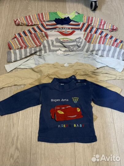 Большой пакет детских вещей на мальчика 74-92