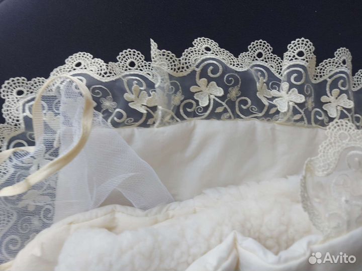 Одеяло на выписку осень зима овчина