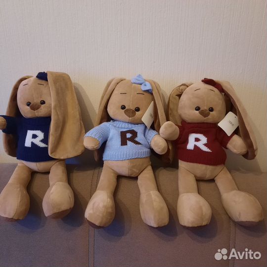 Зайки мягкие игрушки