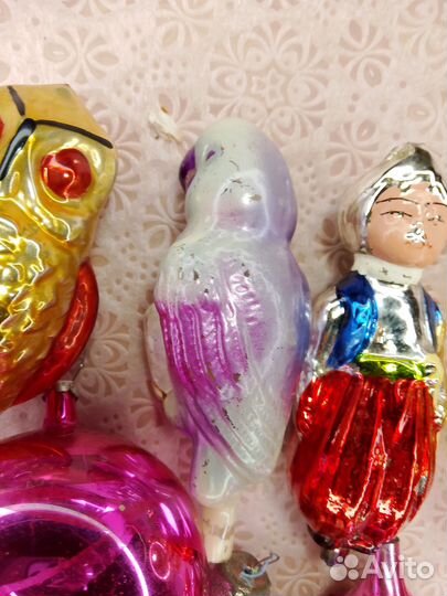 Елочные игрушки СССР на прищепке