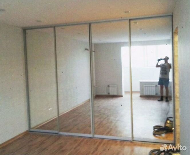 Двери купе в ниши, шкафы