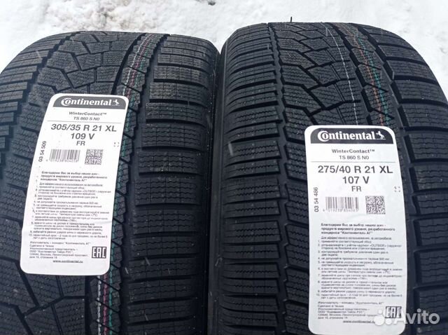 Continental WinterContact TS 860 S 275/40 R21 и 305/35 R21 109V