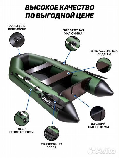 Надувная лодка Аква 2600