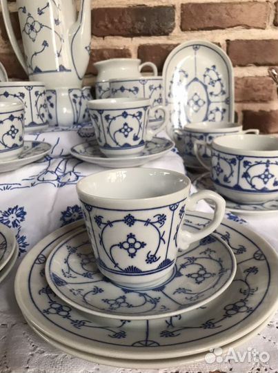 Сервиз луковый узор, индийский узор Германия 27 пр