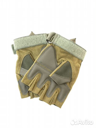 Перчатки беспалые Tactica Зеленые