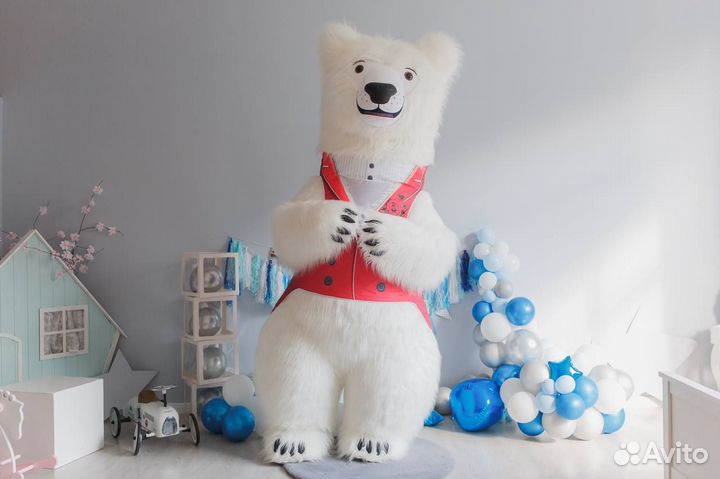 Белый мишка, поздравление, Химки