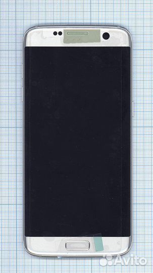 Дисплей Samsung G935F серебристый+рамка Orig