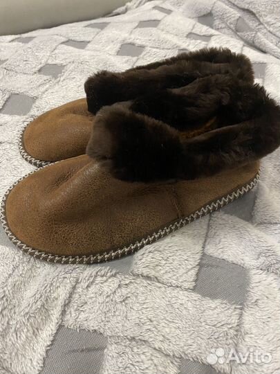 Чуни из натурального меха