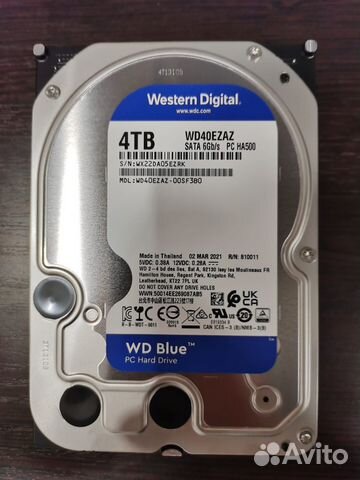 Жесткий диск для компьютера 2 тб Western Digital