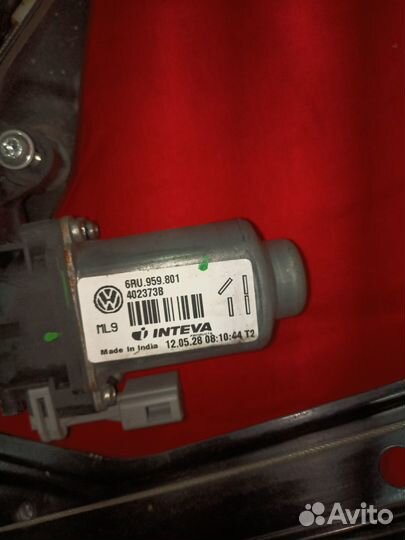 Стеклоподъемник volkswagen polo