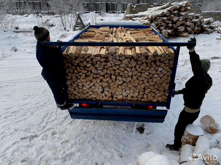 Дрова березовые. Колотые