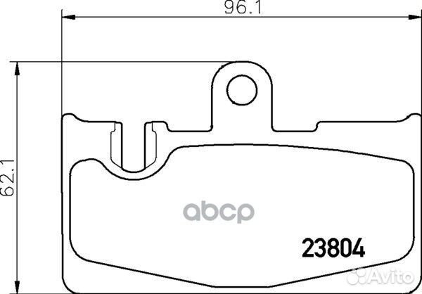 Колодки тормозные дисковые зад (PF-1456) NP