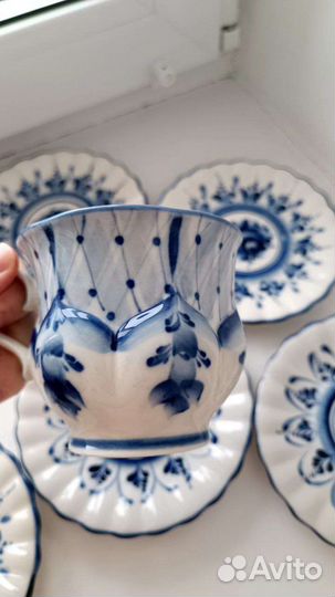 Набор чайный Гжель