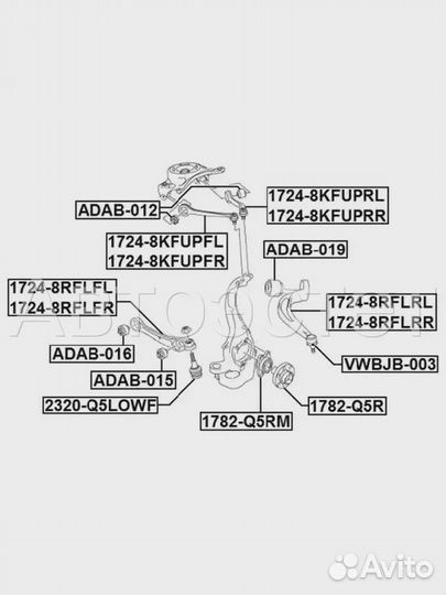 Шаровая опора 2320-Q5lowf