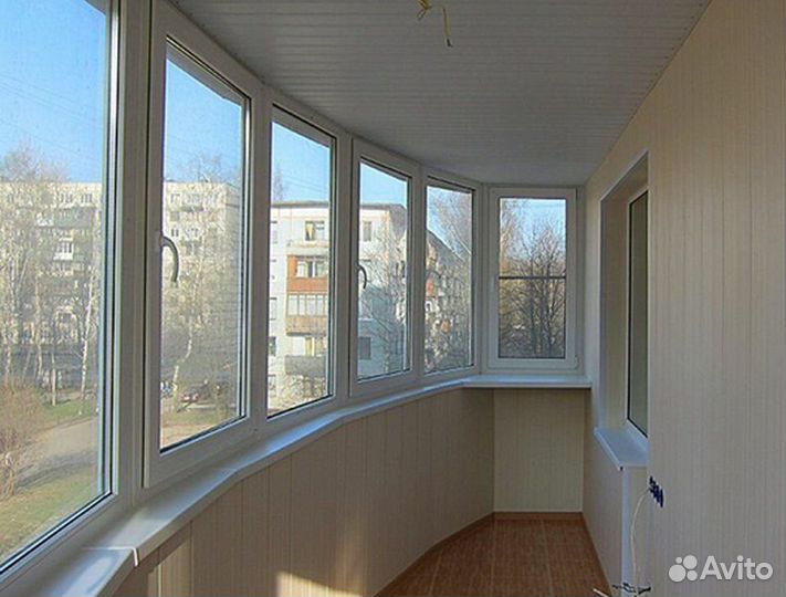 Остекление балконов и лоджий. Отделка лоджии