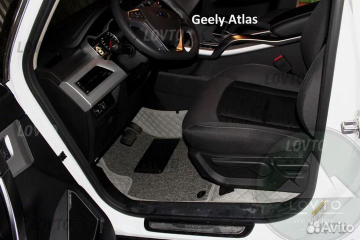 3Д (3D) коврики из экокожи geely Джили Atlas Атлас