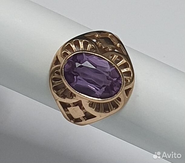 Золотое кольцо с александритом 583 СССР