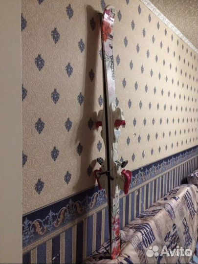 Горные лыжи детские. Ростовка 140, ботинки 35