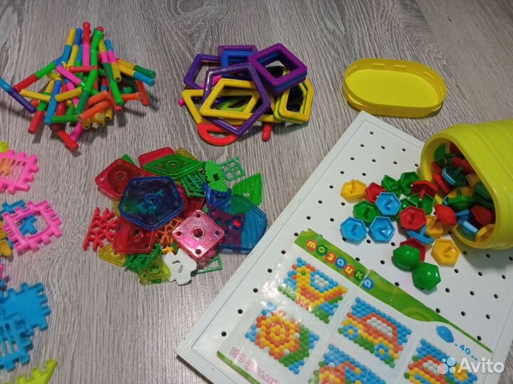 Мозаика,игры, магнитный конструктор, развивашки