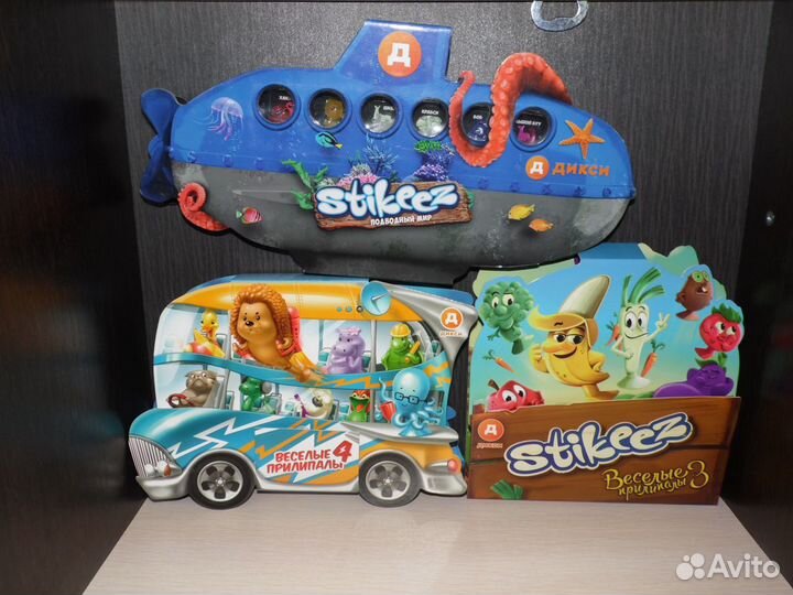 Прилипалы(stikees) 2,3,4 +кейс для прилипал