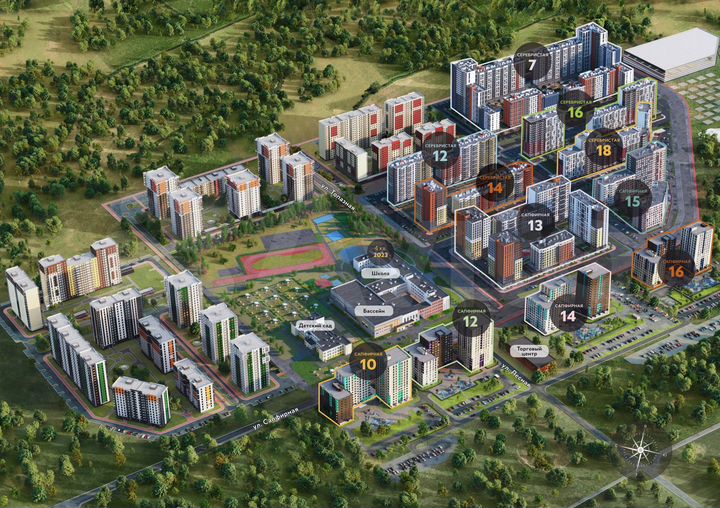 2-к. квартира, 49,8 м², 2/22 эт.