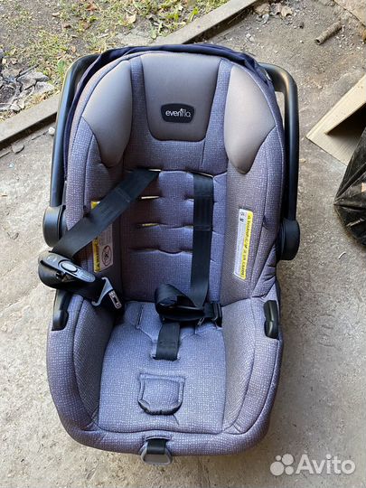 Автокресло с базой и Коляска 3 в 1 Evenflo pivot