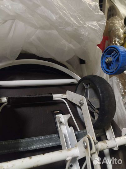 Детские санки коляска с колесами