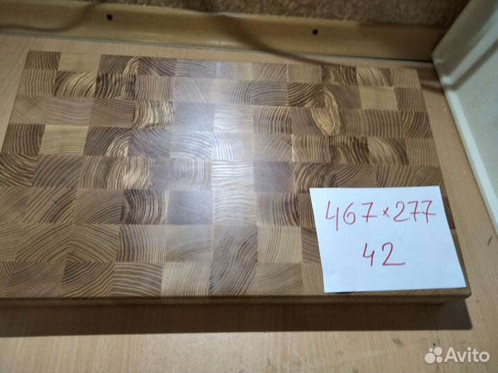 Доска разделочная ясень дуб торцевая