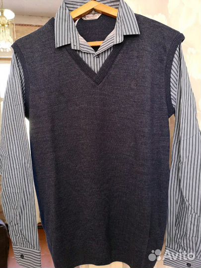 Рубашка-обманка с жилеткой