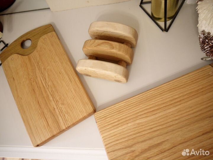 Доска разделочная деревянная 24.1x38.5-18.7х35