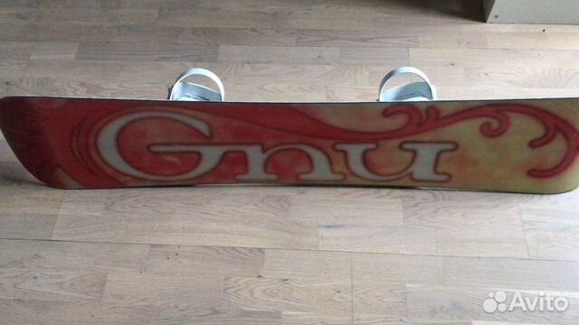 Доска для сноуборда с креплениями Gnu + чехол