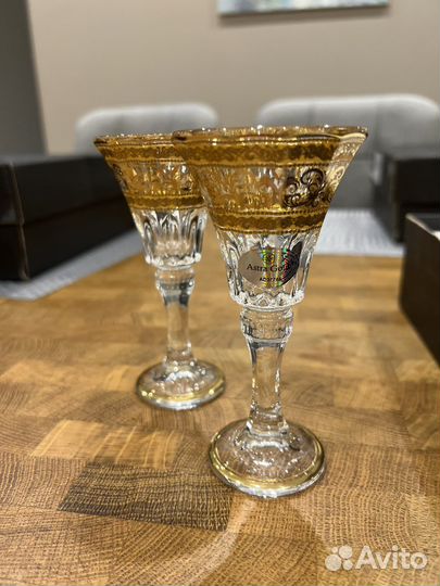 Astra Gold Рюмки Хрустальные ручной работы