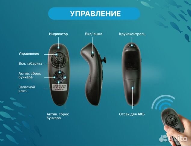 Прикормочный кораблик D16С - 2шт лотка