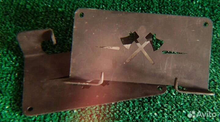 Мини-печь щепочница разборная; Подвес для кочерги