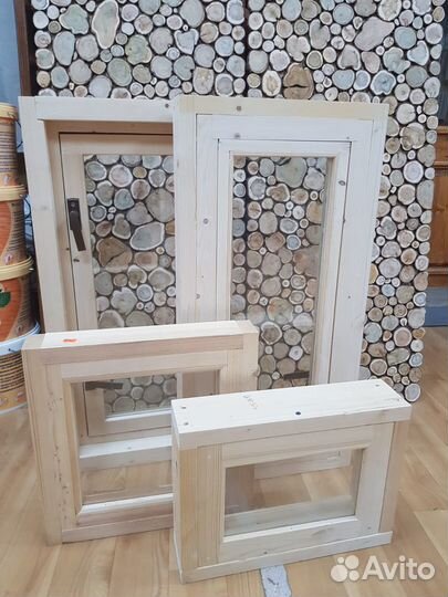 Оконный блок деревянный