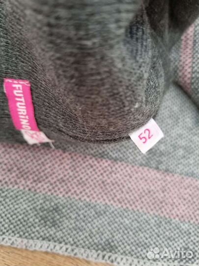 Шапка и шарф набор на 1-2 года