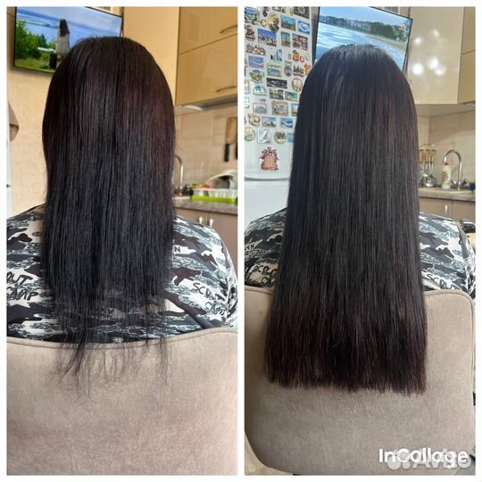 Снятие нарощенных волос