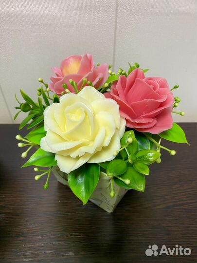 Букет цветов из мыла